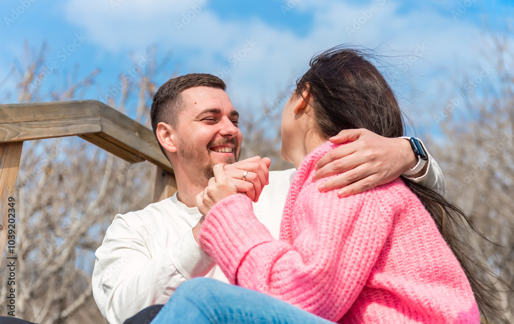 portrait of young married russian couple on a Valentine's day portrait of young married russian couple on a Valentine's day