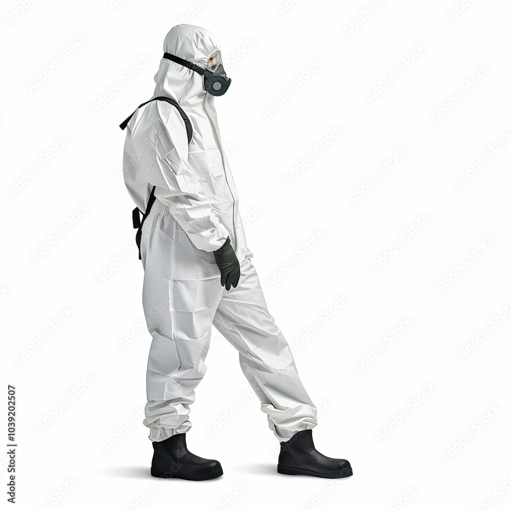 medical officer. medical officer with white hazmat suits medical officer. medical officer with white hazmat suits