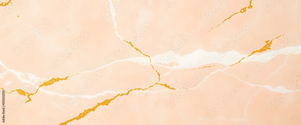 Ivory Marble with Peach Veins Background Ivory Marble with Peach Veins Background