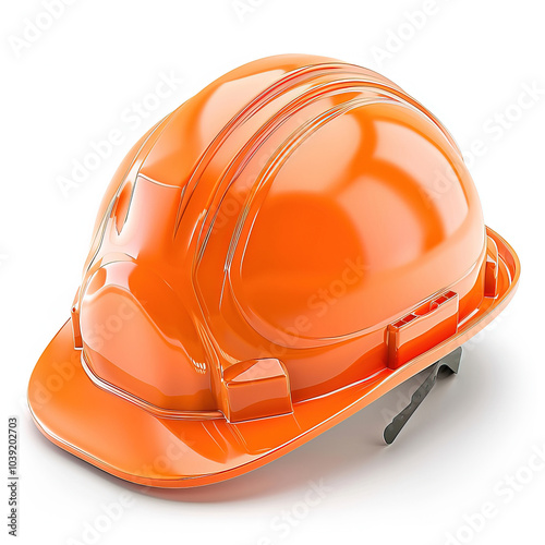 safety helmet for construction worker on white background 