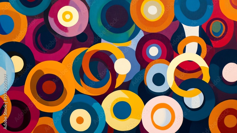 Abstract Colorful Circle Pattern Background. Abstract Colorful Circle Pattern Background.