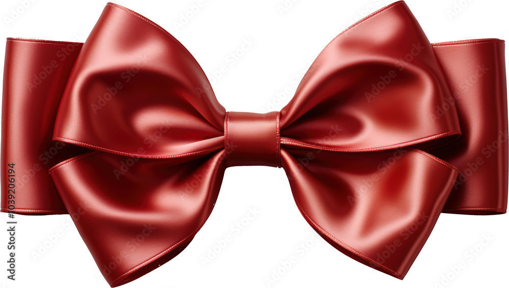 Red satin bow isolated Red satin bow isolated