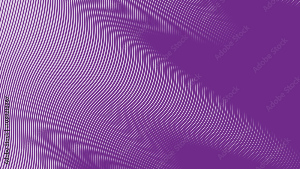 Purple wave line pattern abstract background