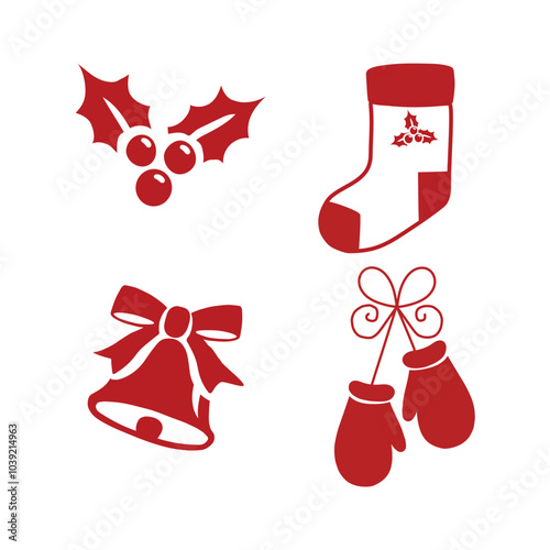 Christmas Icon. Vector Image. Christmas Day photo