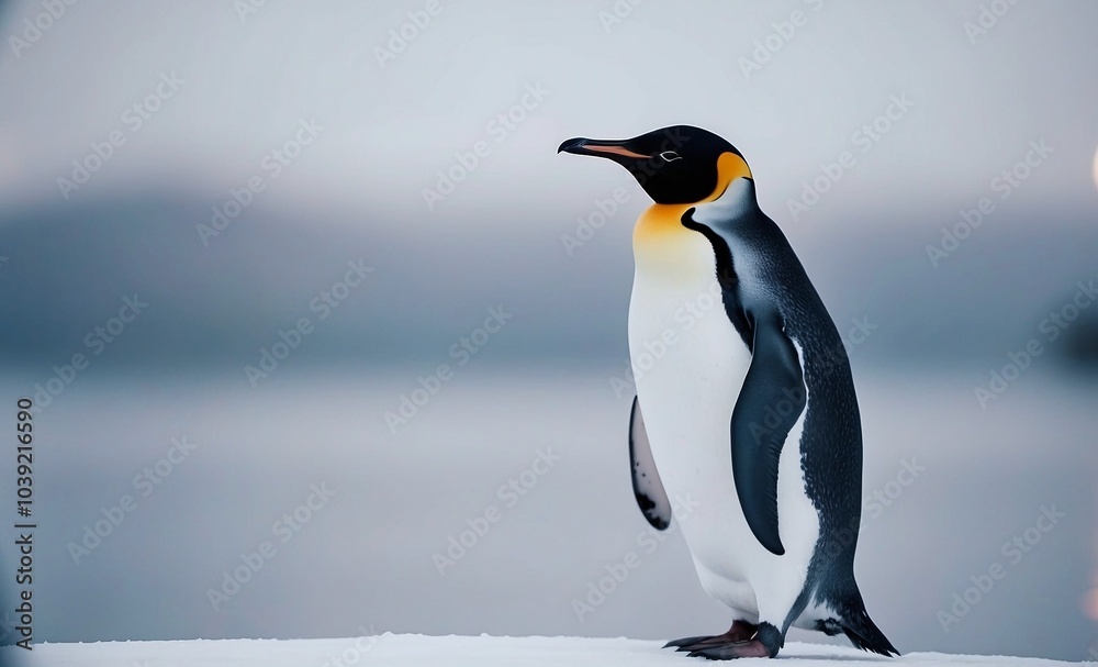 Fototapeta premium penguin in polar regions