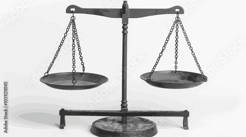 A scale balancing two objects, symbolizing fairness and the guarantee of equal value in a transaction, Guarantee