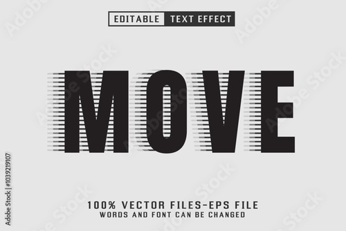 Move Text - Editable Text Effect