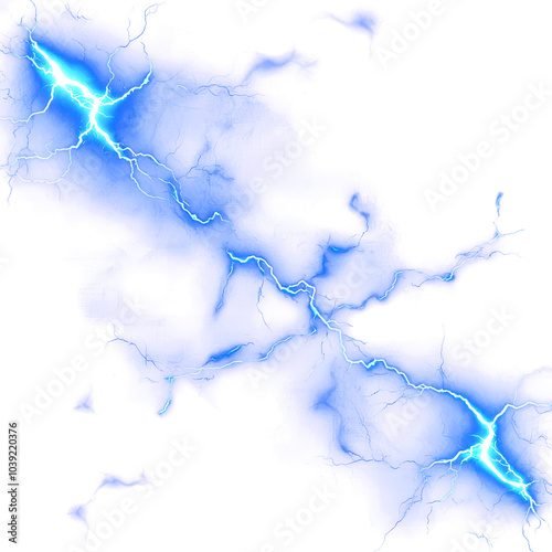 Blue lightning bolt