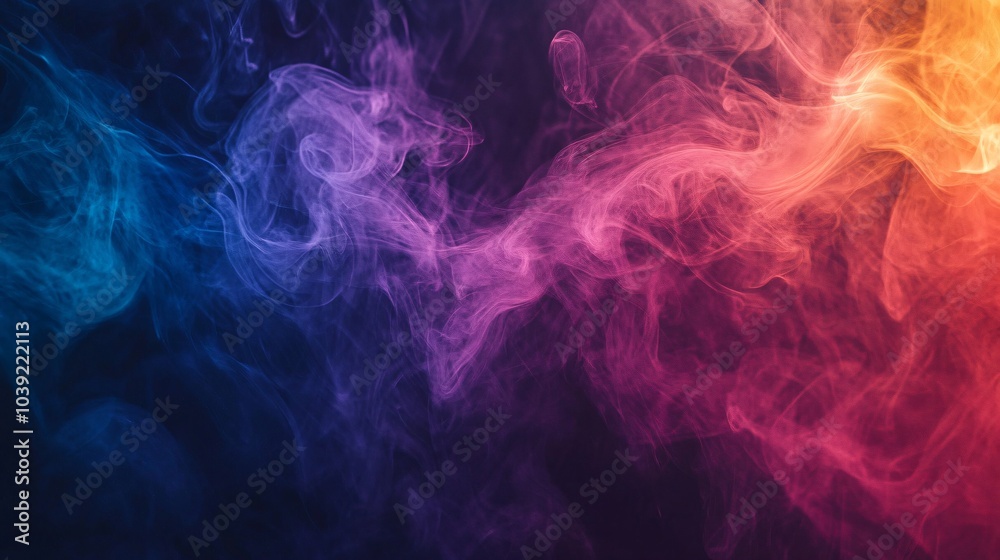 Abstract colorful smoke on black background. Abstract colorful smoke on black background.