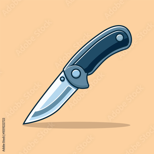 Knife icon Illustration Isolated cartoon icon elements design knife sticker design