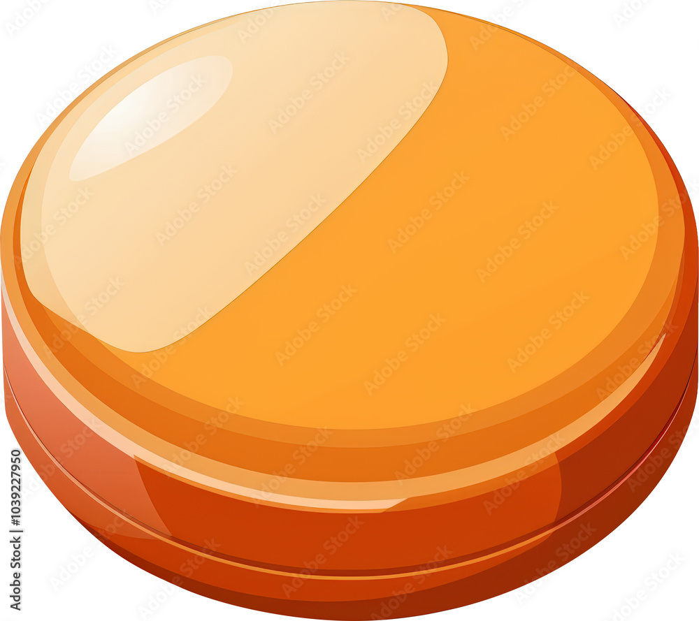 Orange and white pill Orange and white pill