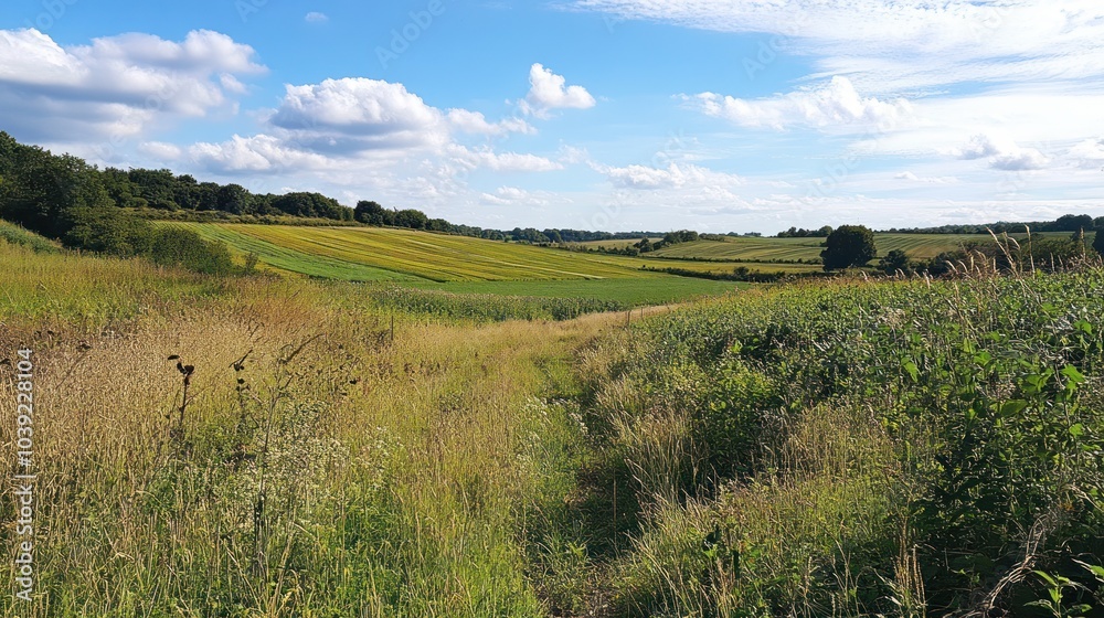 A field where conservation agriculture techniques are being used to ...