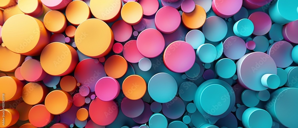 Colorful Polka Dot Patterns in Vibrant Shades Colorful Polka Dot Patterns in Vibrant Shades