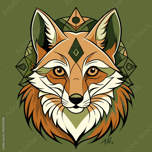 vector, ilustración zorro