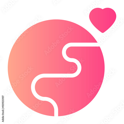 globalisation gradient icon