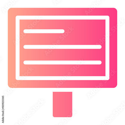 protest gradient icon