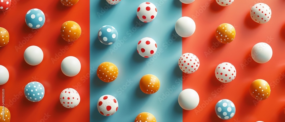 Vibrant Polka Dots on Colorful Backgrounds Vibrant Polka Dots on Colorful Backgrounds