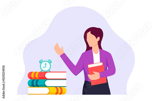 World Book Day Flat Design Illustration