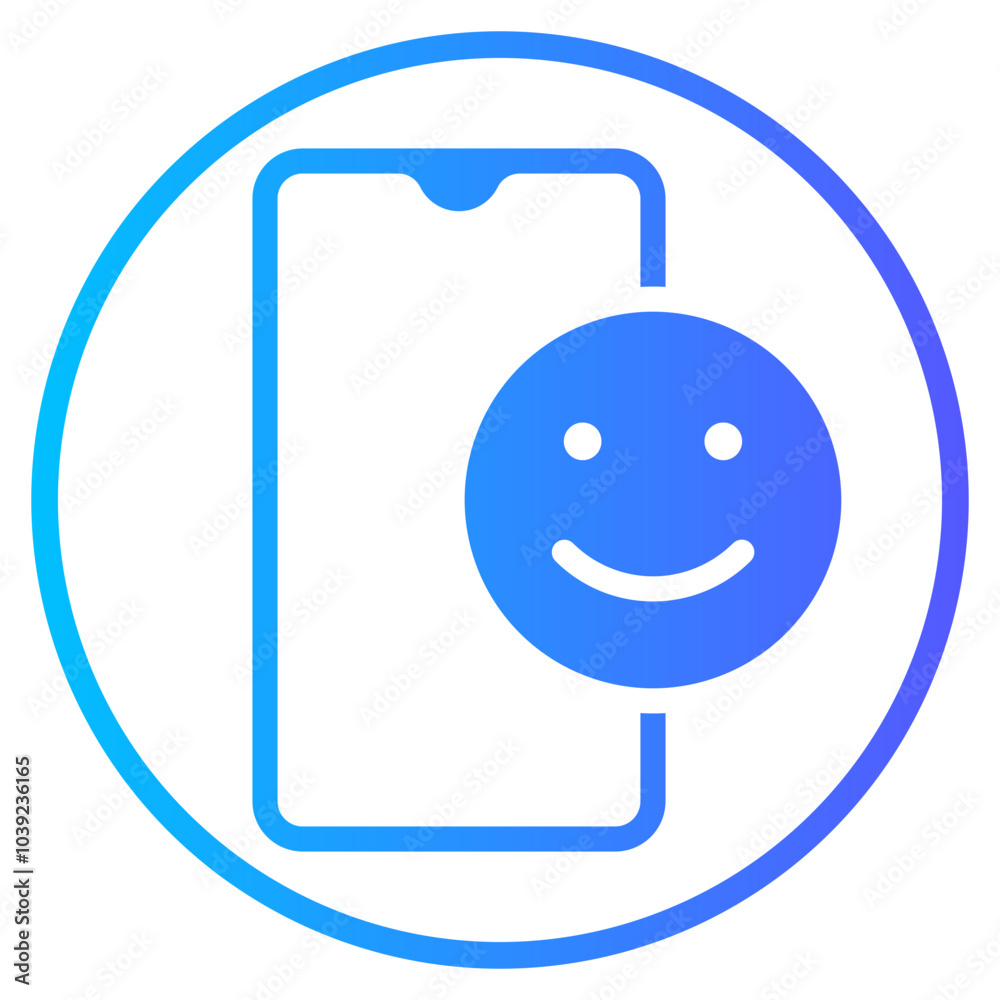 smartphone gradient icon