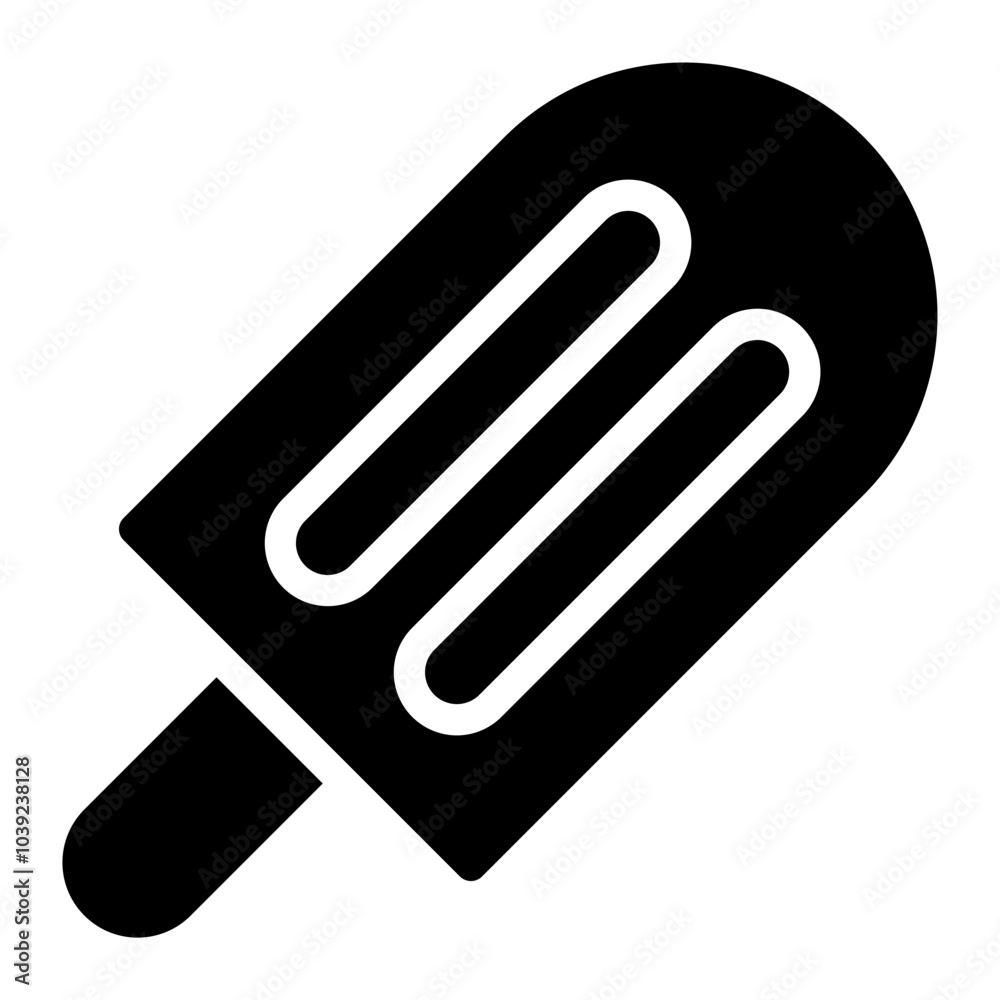 Fototapeta premium popsicle glyph icon