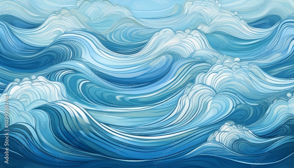 穏やかな水面に広がるシームレスな水紋
Seamless water ripples on the calm water surface 穏やかな水面に広がるシームレスな水紋
Seamless water ripples on the calm water surface