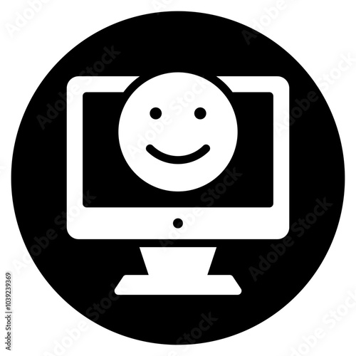 comuter glyph icon