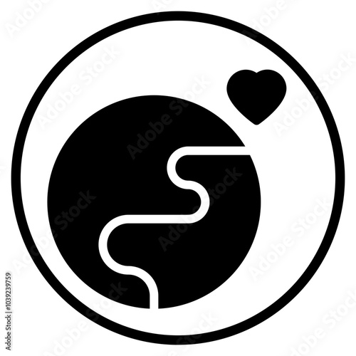 globalisation glyph icon