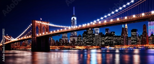 stunning view of a suspension bridge at dusk