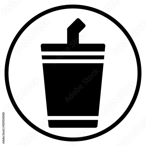 soda glyph icon