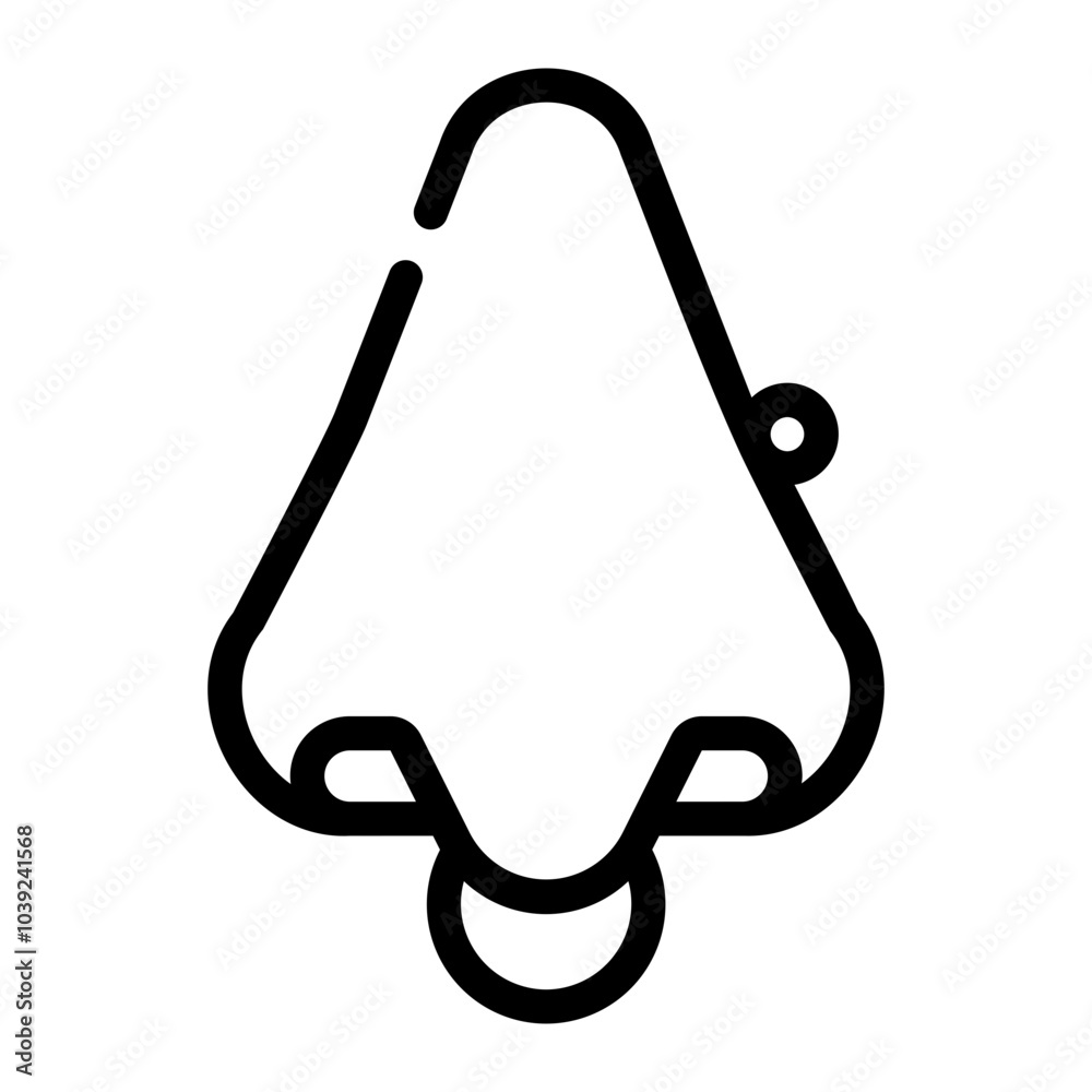 piercings line icon piercings line icon