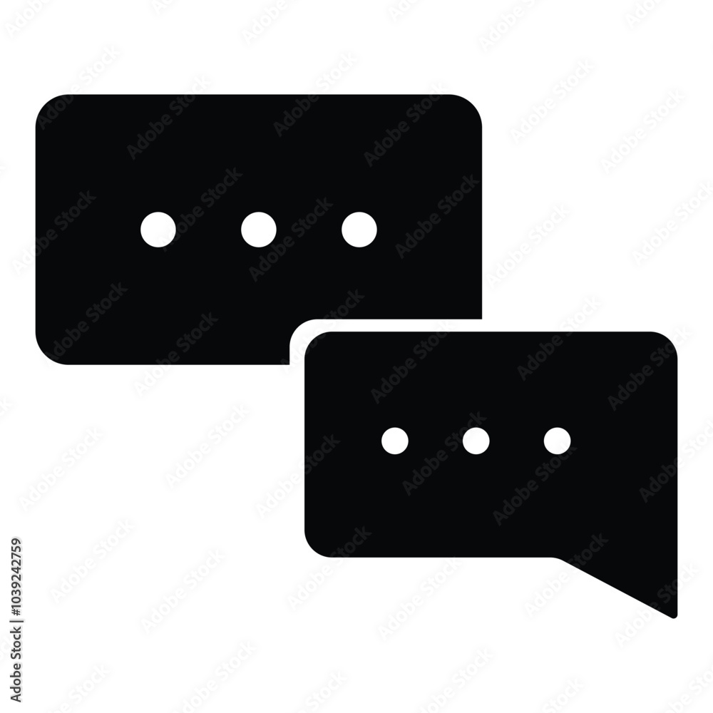 Message icon and Chat icon sing in black. social media comment button. SMS sign. Message symbol. vector illustration. Message icon and Chat icon sing in black. social media comment button. SMS sign. Message symbol. vector illustration.
