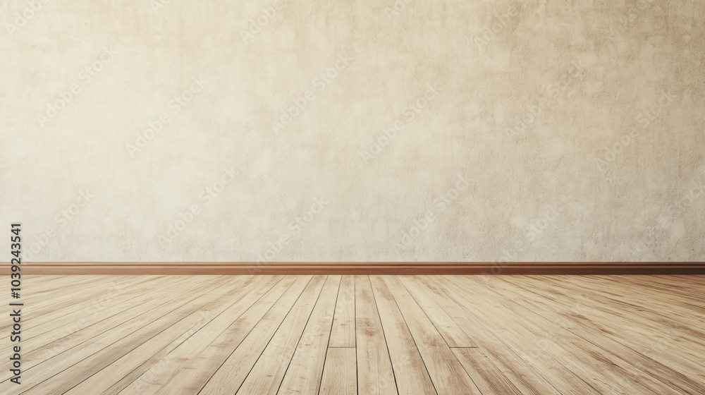 Minimalist Empty Office or Living Room Interior Design with Brown Concrete Wall and Wooden Floor. Minimalist Empty Office or Living Room Interior Design with Brown Concrete Wall and Wooden Floor.