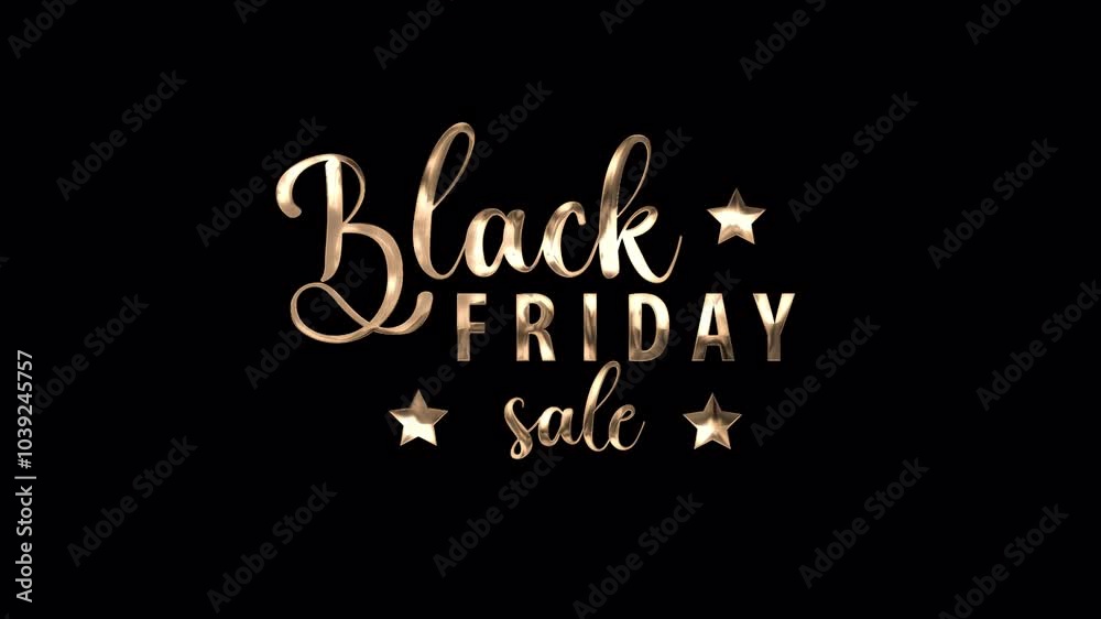 Black Friday sale animated text in gold color . Perfect for promotional material related to Black Friday sales, alpha channel only 4k. Black Friday sale animated text in gold color . Perfect for promotional material related to Black Friday sales, alpha channel only 4k.
