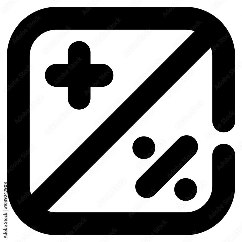 Obraz premium math line icon