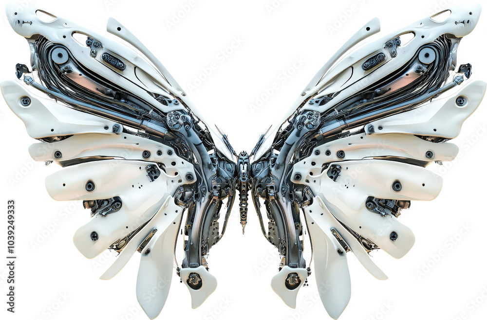 Fototapeta premium A robotic butterfly wing