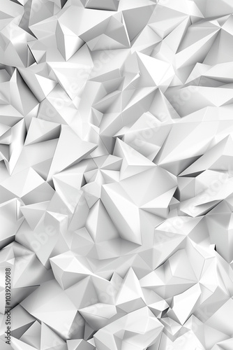  Abstract white and gray triangular mosaic texture pattern background design for modern art