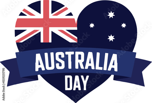 Australia day illustration vector .