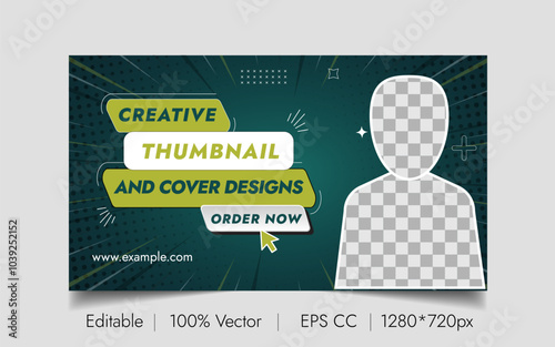 Creative Thumbnail Design Or Banner For Multipurpose Vector Template