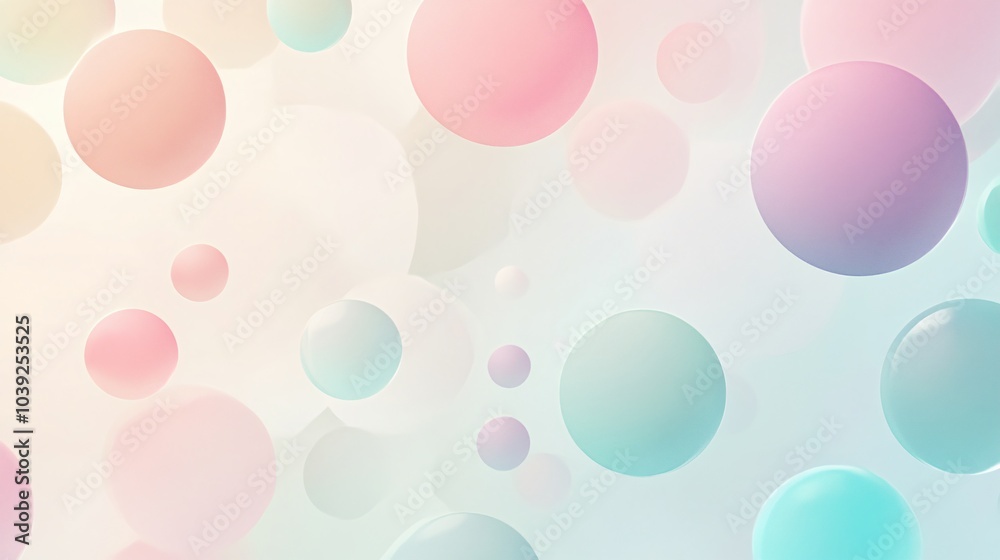 Abstract pastel colored circles on a white background. Abstract pastel colored circles on a white background.