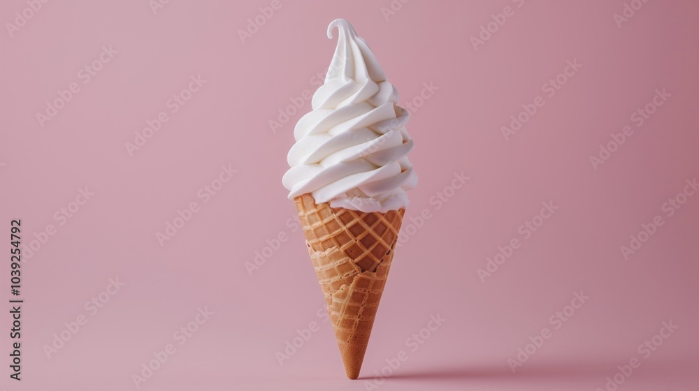 Soft Serve Ice Cream in a Cone Soft Serve Ice Cream in a Cone