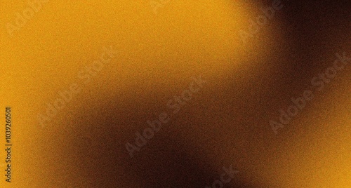 Grainy yellow brown gradient background, abstract noise texture banner poster header backdrop design