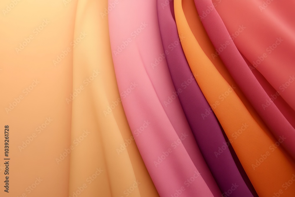 combination of purple, orange , pink gradient soft fabric background wallpaper