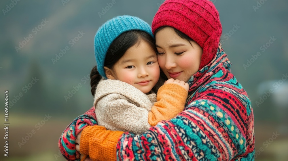 A tender and affectionate moment captured as a mother and child share a warm loving embrace radiating an aura of deep connection compassion and the unbreakable bond between parent and child A tender and affectionate moment captured as a mother and child share a warm loving embrace radiating an aura of deep connection compassion and the unbreakable bond between parent and child