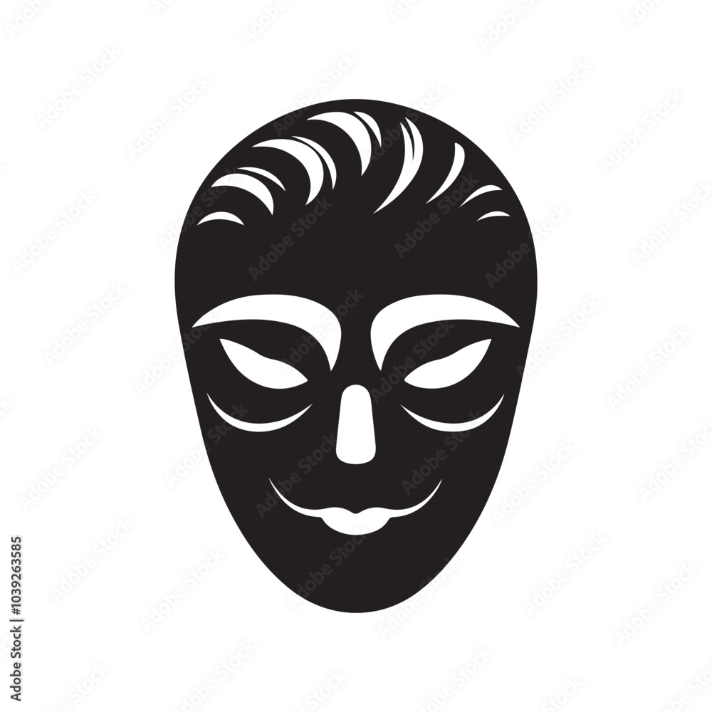Hacker Mask Silhouette Vector Illustration - Perfect for Graphic Design Projects Hacker Mask Silhouette Vector Illustration - Perfect for Graphic Design Projects
