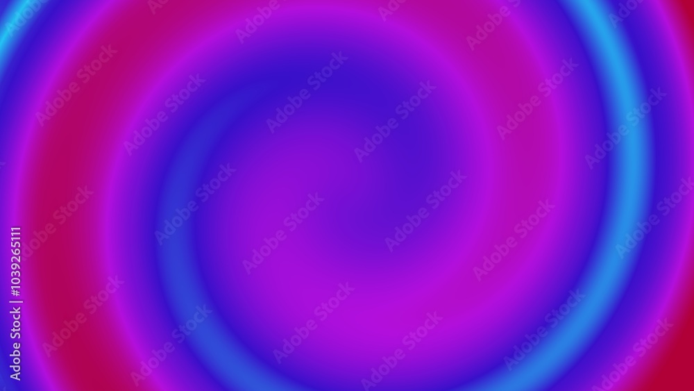 Fototapeta premium Abstract illustration of blue and pink gradient color. Circle spiral texture pattern background.