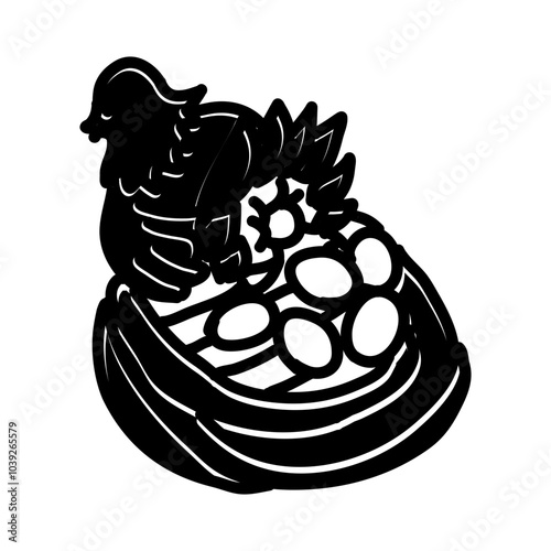 Hens lay eggs