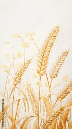 Golden Wheat Stalks