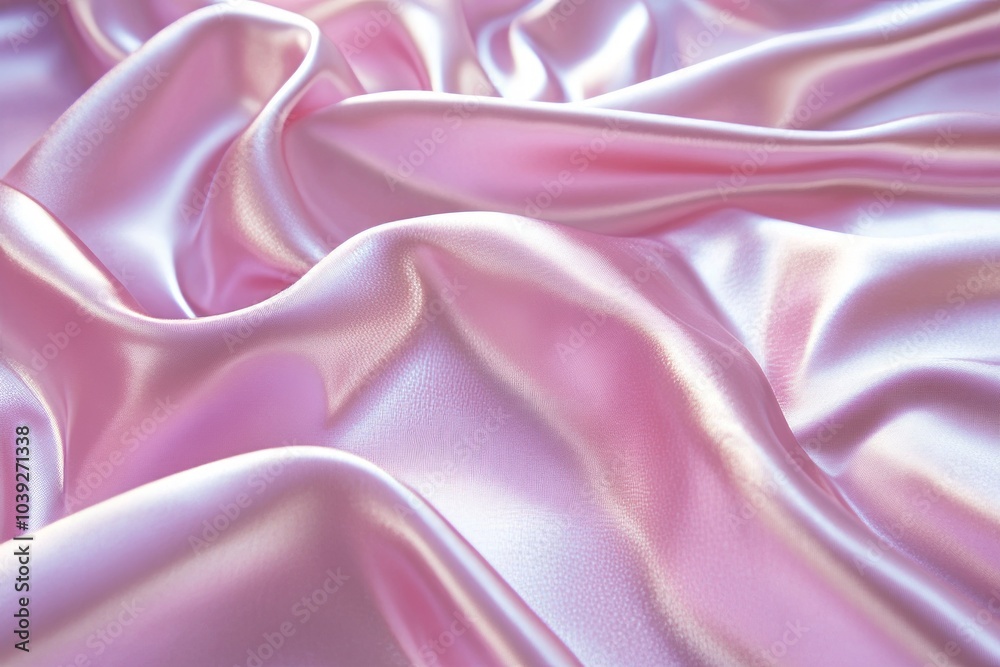 Fototapeta premium luxury satin cloth. light pink tone. studio lighting, background