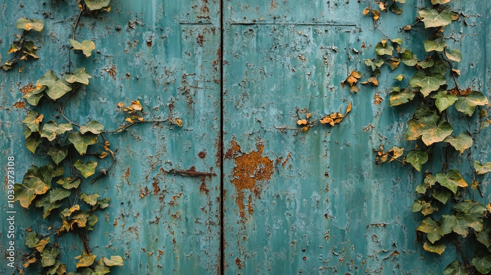 Closed factory gates with rusting metal and faded paint, symbolizing the decline of industry and the passage of time, reflecting a poignant reminder of economic shifts and the human impact of change Closed factory gates with rusting metal and faded paint, symbolizing the decline of industry and the passage of time, reflecting a poignant reminder of economic shifts and the human impact of change