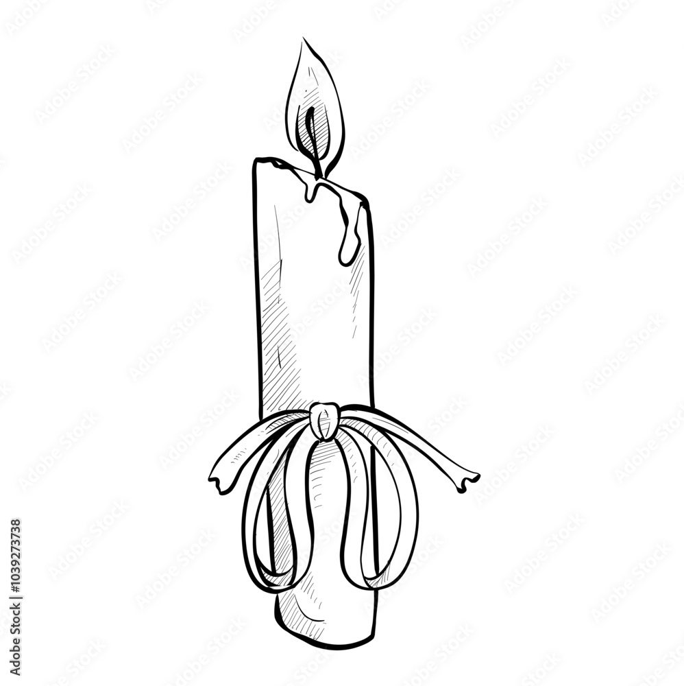candle handdrawn illustration candle handdrawn illustration